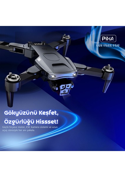 S85 Free Pro – 2 Batarya, 40 Dakika Uçuş, 1080P Çift Esc Kamera, Fırçasız Motorlu Drone