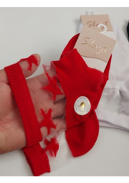 Sloggi Kadın Tül Detaylı Çorap – 4’lü Paket indirimleri