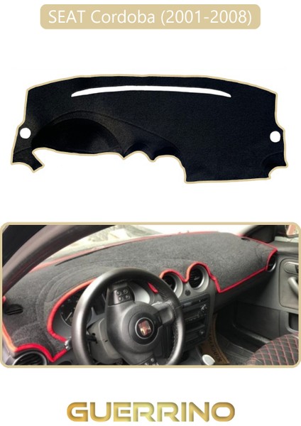 Seat Cordoba (2001-2008)TORPİDO Koruma Halısı Bej Kenar