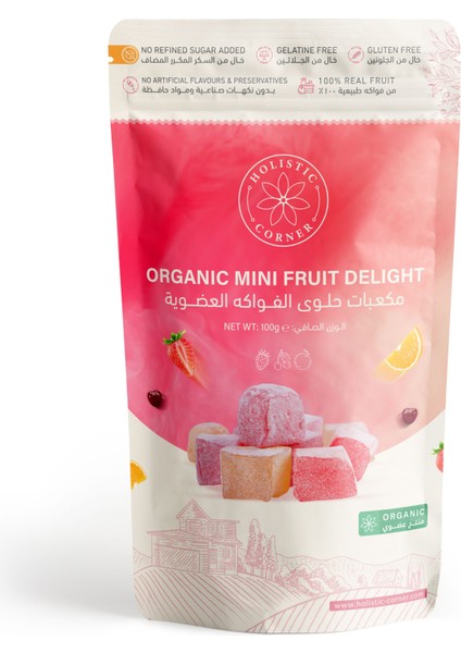 Organik Mini Meyve Lokumu | 100G