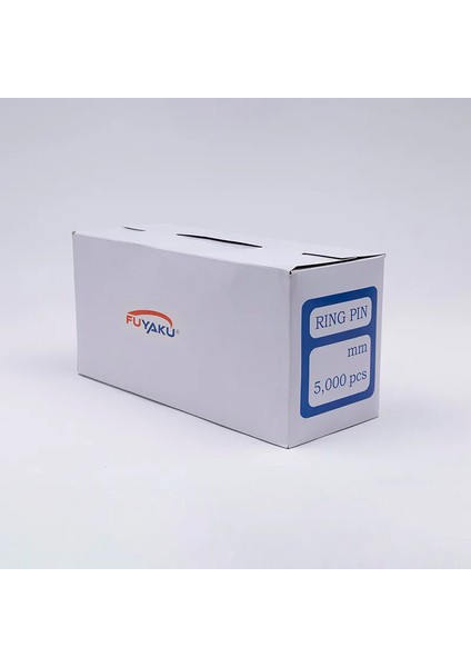 25 mm Ring Pin Kapalı Kanca Kılçık Etiketleme Plastiği Şeffaf (5.000 Adet)