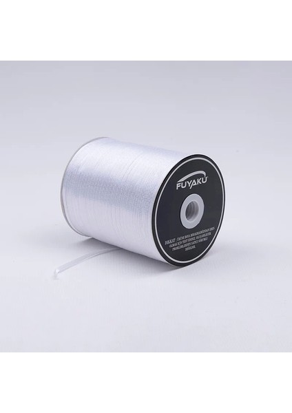 3.5 mm Saten Kurdele Beyaz (750 Metre)