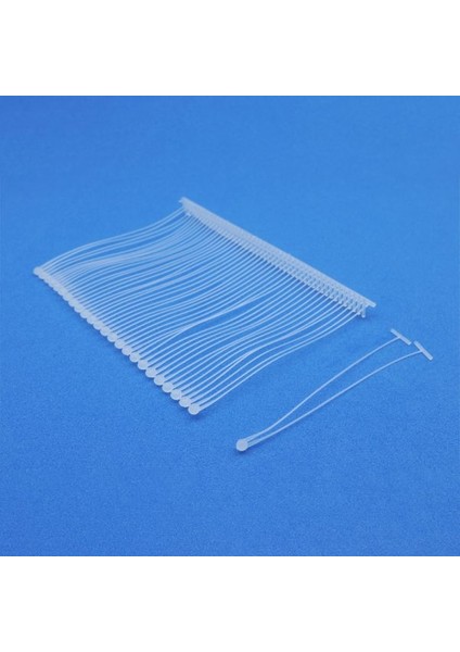 65 mm Double Pin Çiftli Kılçık Etiketleme Plastiği Şeffaf (5.000 Adet)
