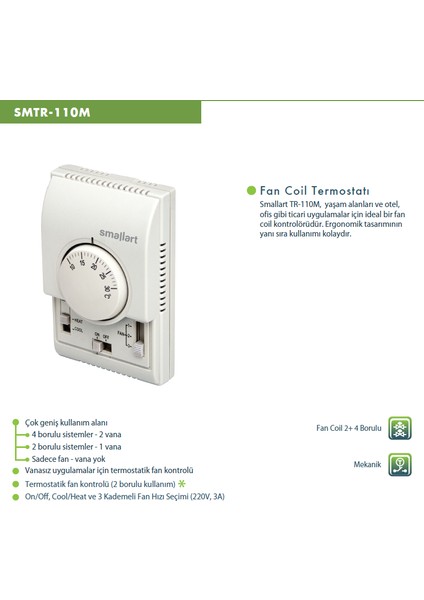 TR-110M Mekanik Fancoil Termostat fırsatları