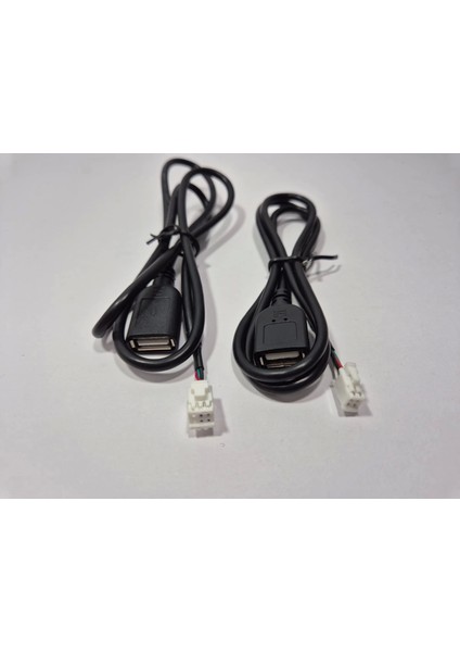 Android Teyp USB Kablosu Çiftli - Android Multimedya Teypler Için Universal USB Kablosu - Android Oem Double Teyp USB Bağlantı Kablosu