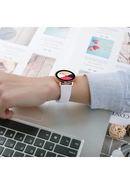Saf Renk Silikon Saat Kayışı 20MM (Yurt Dışından) indirimleri