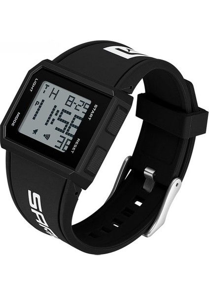 Siyah Beyaz Sanda Izle Erkekler Dijital Hafif Tasarım 50 M Su Geçirmez Japon Novement Spor Saatleri Çok Fonksiyonlu Reloj Hombre 9003 (Yurt Dışından) modelleri