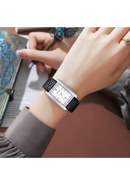 Suya Dayanıklı Kadın Quartz Saat - Vintage Kare Saat (Yurt Dışından) modelleri