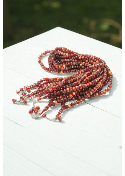 10 Adet 99LU Namaz Tesbihi 10MM Hac Umre Hediyelik - Kahverengi fiyatları