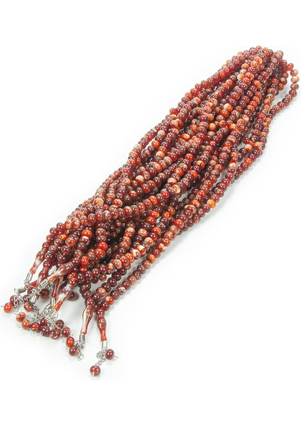 10 Adet 99LU Namaz Tesbihi 10MM Hac Umre Hediyelik - Kahverengi fırsatları