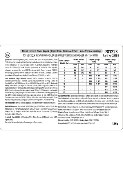 Holistik Tavuk & Ördek Tahılsız Mini Yavru Köpek Maması 12 kg fırsatları