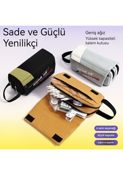 Yeni Kalem Çantası Büyük Kapasiteli Ins Yakışıklı Havalı Erkek Basit Kırtasiye Kutusu Internet Ünlü Ortaokul ve Ortaokul Öğrencileri Kalem Çantası (Yurt Dışından) fiyatları