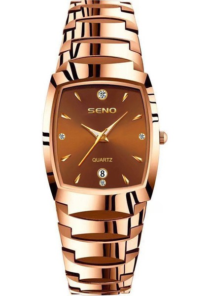 Erkek Çelik Kayışlı Saat - Kare Su Geçirmez Iş Saati (Yurt Dışından)