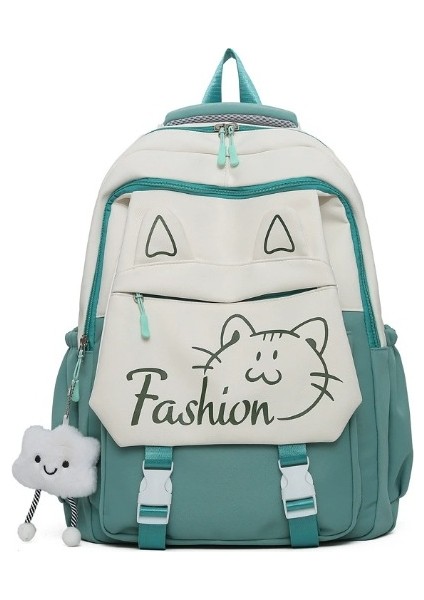 2025 Yeni Ortaokul Okul Çantası Erkek Su Geçirmez Aşınmaya Dayanıklı Ortaokul ve Lise Okul Çantası Yük Azaltma (Yurt Dışından)