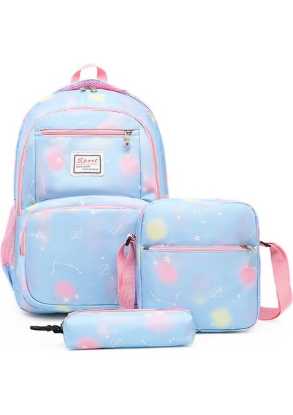 Baskılı Gündelik 3 Parçalı Sırt Çantası (Yurt Dışından)