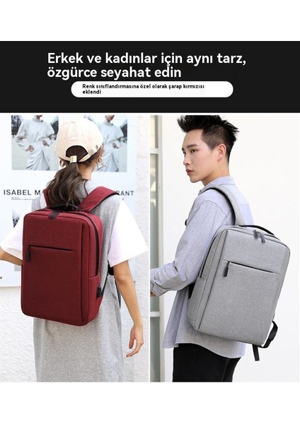Yeni Erkek USB Bilgisayar Çantası Iş Banliyö Su Geçirmez Sırt Çantası (Yurt Dışından) modelleri