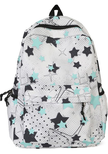 Yeni Çift Omuz Kadın Ins Kore Tarzı Büyük Kapasiteli Öğrenci Okul Çantası Çok Yönlü Moda Trendi Seyahat Çantası (Yurt Dışından)