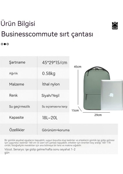 Sınır Ötesi Popüler Mijia Modaya Uygun Omuz Sırt Çantası, Basit Unisex Popüler Hafif Sıçrama Dayanıklı Büyük Kapasiteli Seyahat Sırt Çantası- (Yurt Dışından) fiyatları