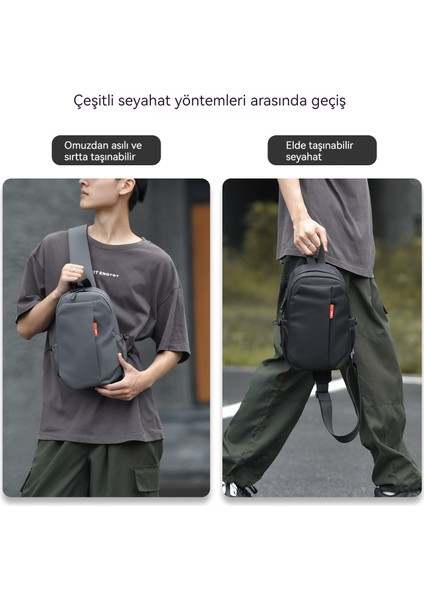 Yeni Açık Hava Günlük Göğüs Çantası Niş Üst Düzey Erkek Büyük Kapasiteli Su Geçirmez Çapraz Çanta Moda Omuz Çantası (Yurt Dışından) modelleri