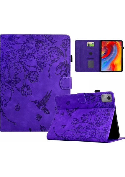 Lenovo Xiaoxin Pad 11 2025 Için Kabartmalı Deri Kılıf (Yurt Dışından)