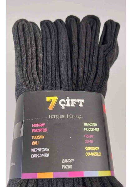 Calia Erkek Siyah Çorap – 7’li Paket modelleri