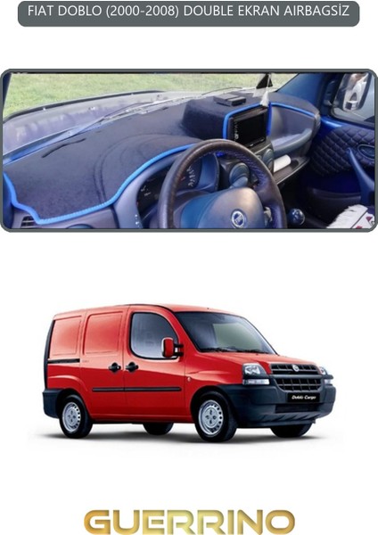 Fıat Doblo 2000-2008 Double Ekrantorpido Koruma Halısı Gri Kenar