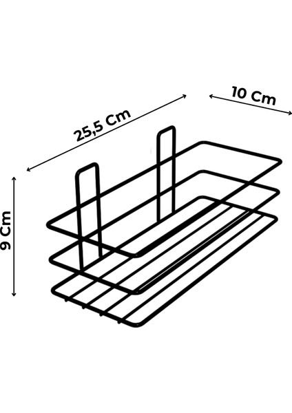 3'lü Set Yapışkanlı 2 Kancalı Paslanmaz Banyo Rafı Mat Siyah Banyo Şampuanlık Duşakabin Duş Askısı indirimleri