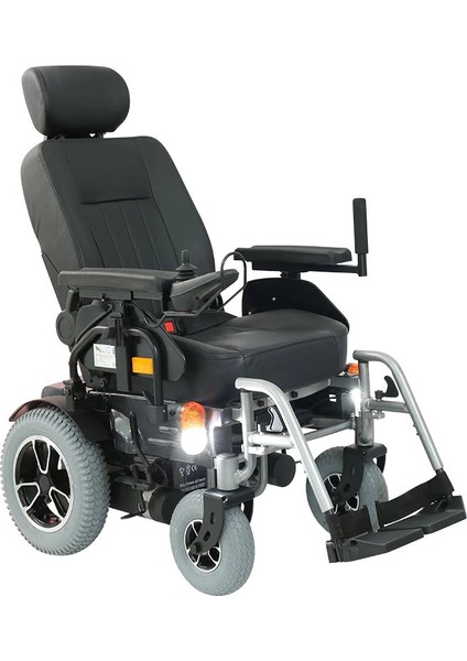 Scuba Standart Akülü Tekerlekli Sandalye | Yüksek Taşıma Kapasiteli Çelik Gövde S220