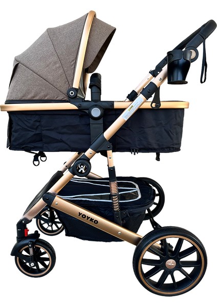 Ultimate Travel Sistem Bebek Arabası 3 In 1 Coffee Rose Seyahat Sistem Bebek Arabası