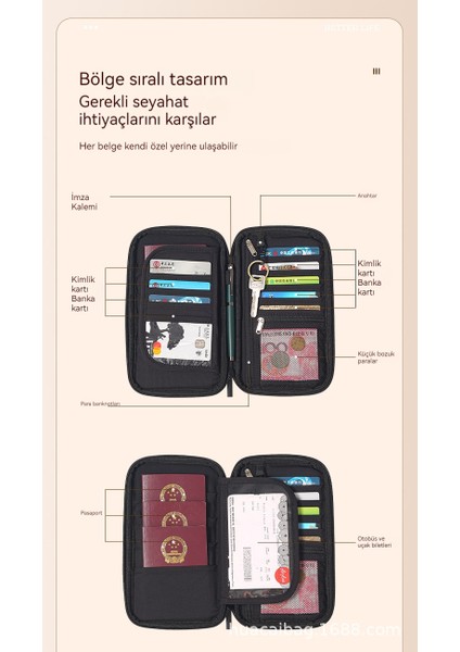 Çok Fonksiyonlu Kimlik ve Pasaport Cüzdanı, Kart Saklama Çantası (Yurt Dışından) fırsatları