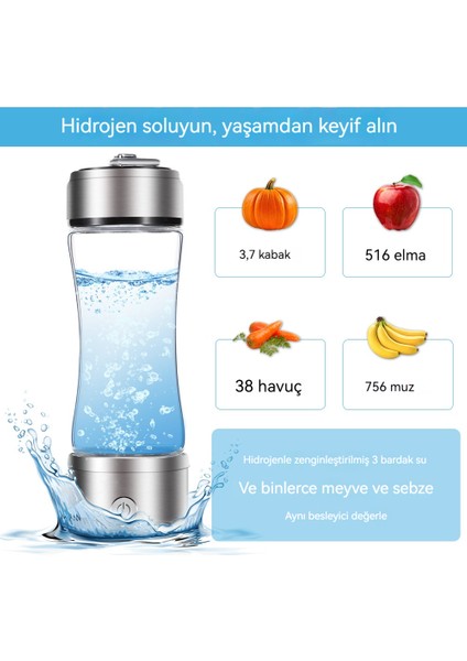 Üç Amaçlı Elektrolizli Akıllı SPE Hidrojen-Oksijen Ayırma Hidrojen Bardağı (Yurt Dışından) fiyatları