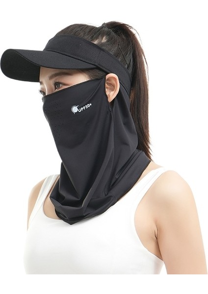 Yaz Kadınlar Uv Korumalı Nefes Alabilir Buz Ipek Asılı Kulak Yüz Havlusu (Yurt Dışından)