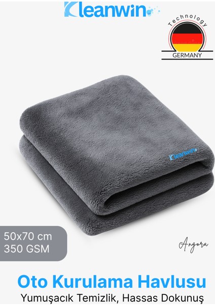 Angora Mikrofiber Bez 50X70CM 350 Gsm Soft Oto Kurulama Havlusu Araç Yıkama Bezi
