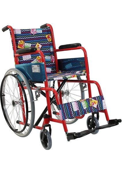 Golfi Pediatrik Tekerlekli Sandalye | Çelik Gövde, Katlanabilir Yapı, Pvc Tekerlek G100C