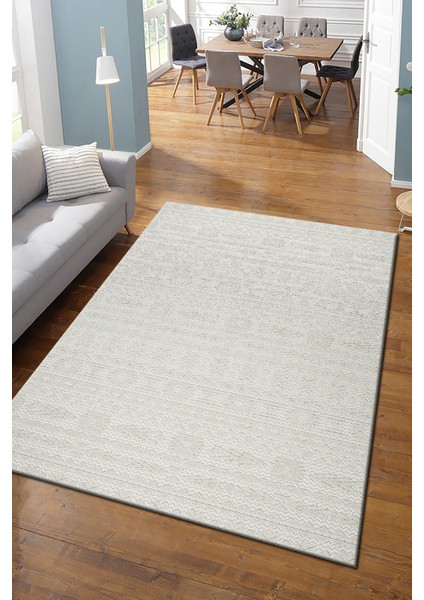 Modern Loop Sisal Halı Tüylenmez Polipropilen Dokuma Taban Koridor Oda Halısı Krem