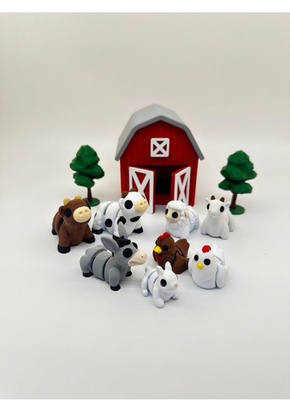 Çiftlik Hayvanları Oyuncak Seti | 8 Farklı Mini Hayvan Figür Oyuncak | Çiftlik Evi modelleri