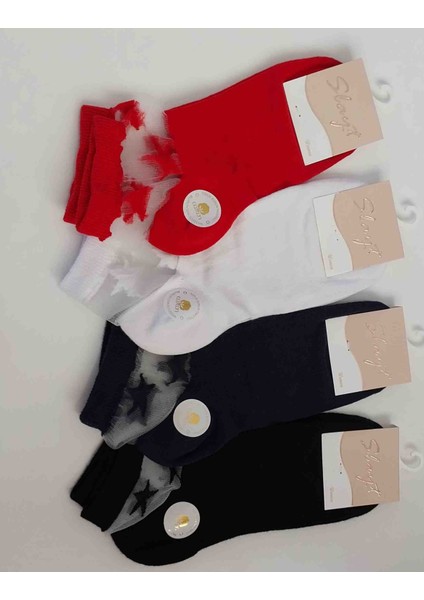 Sloggi Kadın Tül Detaylı Çorap – 4’lü Paket