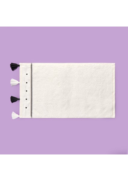 Soft Piene El Havlusu - Ekru / Siyah - 30X50 cm fiyatları
