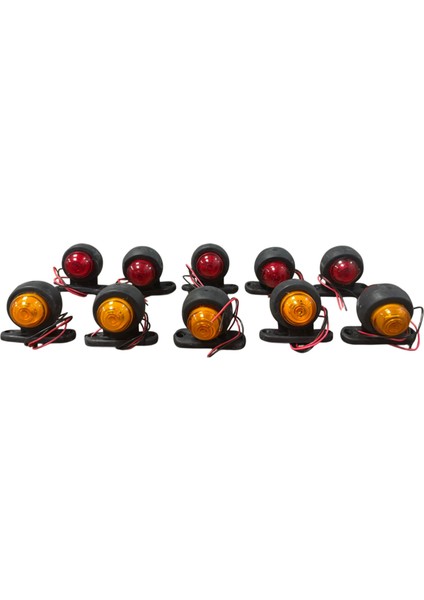Takoz LED Lamba 12-24V Kırmızı-Sarı 10 Adet Fiyatı