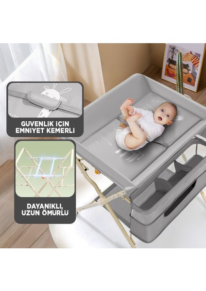 Portatif Bebek Alt Değiştirme Bakım Masası Sepetli Organizer Katlanabilir Taşınabilir Istasyon Tekerlekli Askılık fiyatları