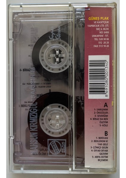 Mahsun Kırmızıgül Sarışınım Kaset (Orijnal Dönem Baskı Kaset) fiyatları