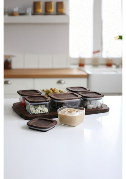 Nero - Enzo - 13 Parça Cam Kahvaltılık Kahvaltı Seti Kahvaltı Takımı