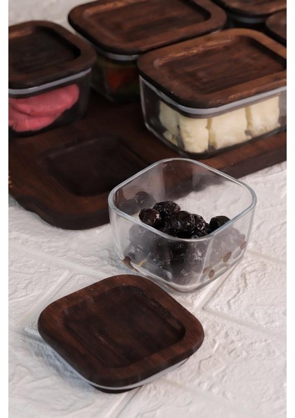 Nero - Enzo - 13 Parça Cam Kahvaltılık Kahvaltı Seti Kahvaltı Takımı