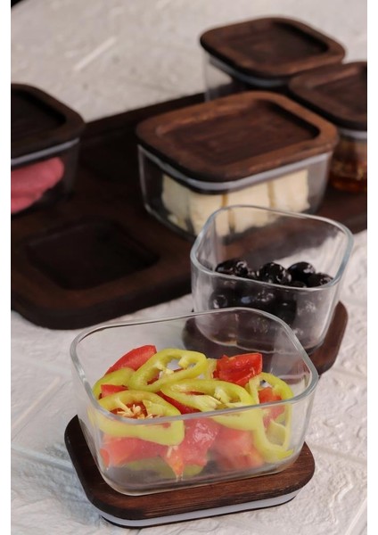 Nero - Enzo - 13 Parça Cam Kahvaltılık Kahvaltı Seti Kahvaltı Takımı