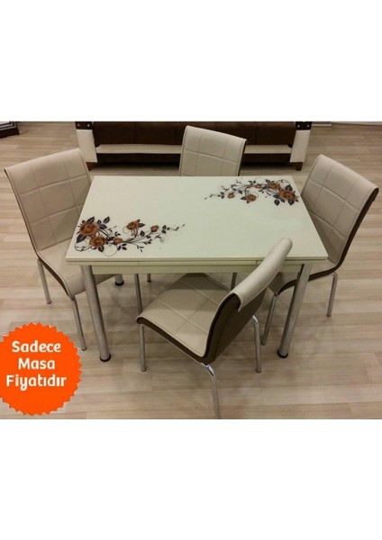 Yandan Açılır Büyüyen Cam Mutfak Masası 70X110CM fırsatları