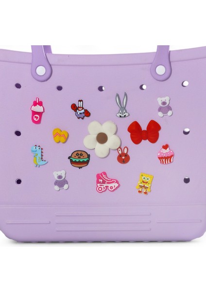 Rahat Taşınabilir Eva Omuz Çantası – Charm Detaylı fırsatları