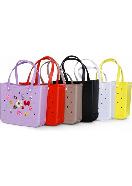 Rahat Taşınabilir Eva Omuz Çantası – Charm Detaylı indirimleri