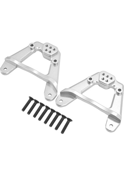 Rc Arka Şok Braketi Yedek Ayarlanabilir Alüminyum Alaşımlı Arka Şok Kulesi Eksenel 1/6 SCX6SILVER (Yurt Dışından)