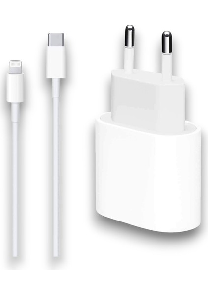 Apple Uyumlu 20W Hızlı Şarj Seti - Type-C Adaptör + Lightning Kablo | Propice Teknolojik Mağaza fırsatları