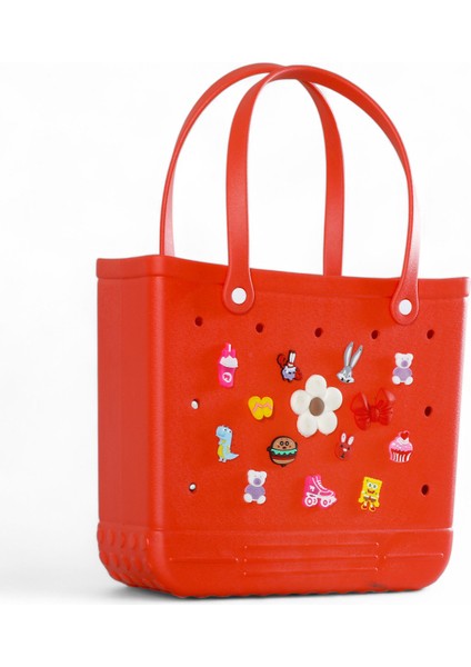 Rahat Taşınabilir Eva Omuz Çantası – Charm Detaylı modelleri